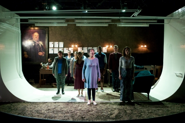 Antigonick (2015), Sideshow Theatre Company, Chicago. (Jonathan L. Green)